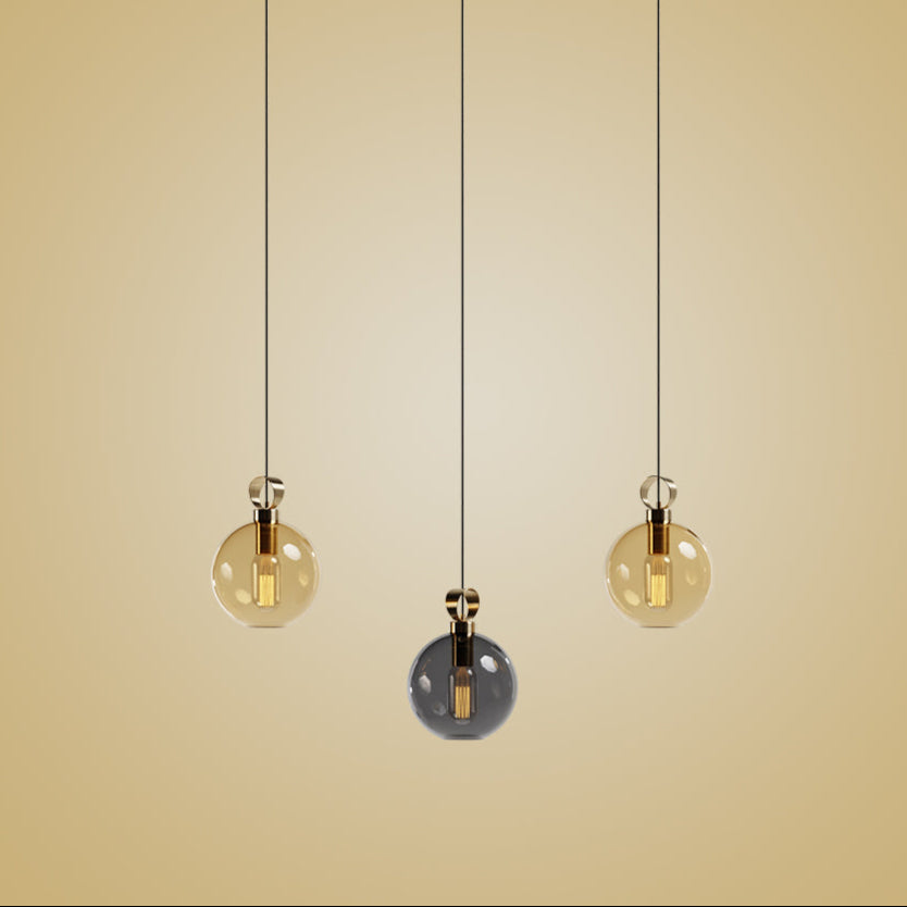 Globe Pirinç Detaylı Üçlü Set - Lineer