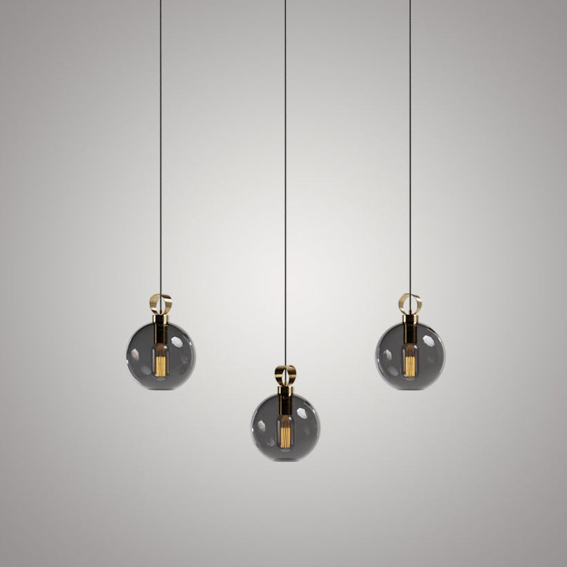 Globe Pirinç Detaylı Üçlü Set - Lineer