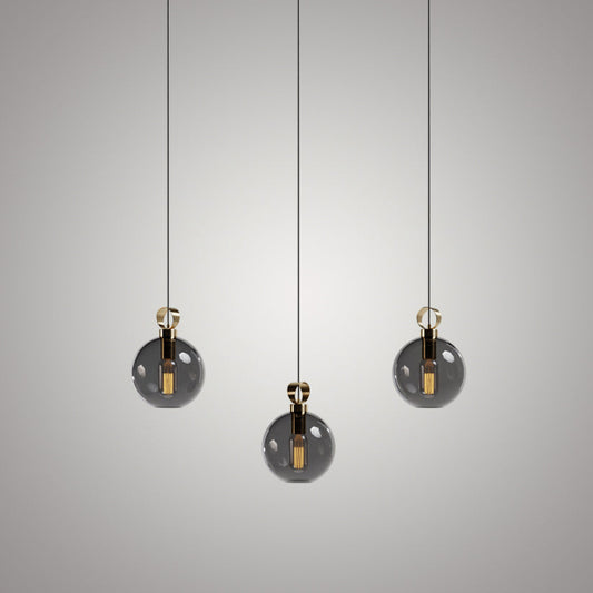 Globe Pirinç Detaylı Üçlü Set - Lineer