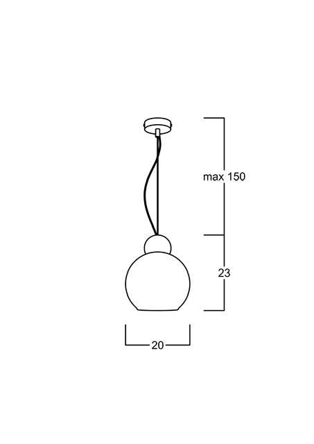 Globe pendant mat mat rice smoked - 25 cm