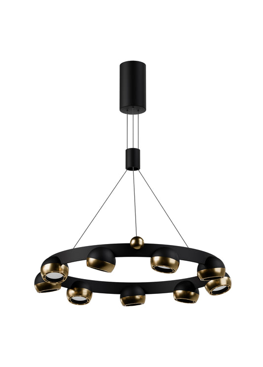 95 cm linear chandelier with spear