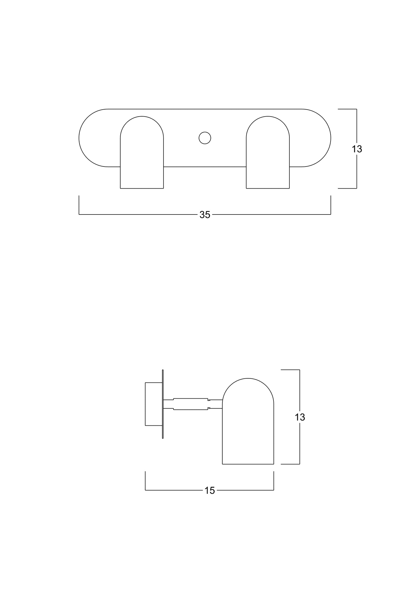 Tekli Lazer Spot Serisi - Mat Pirinç
