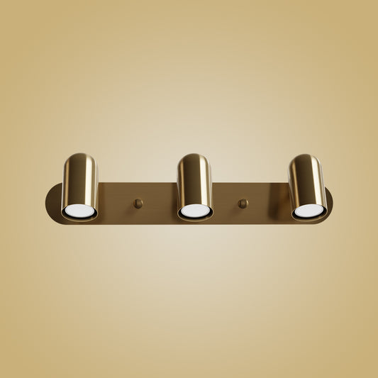 Üçlü Lazer Spot Serisi / Mat Pirinç