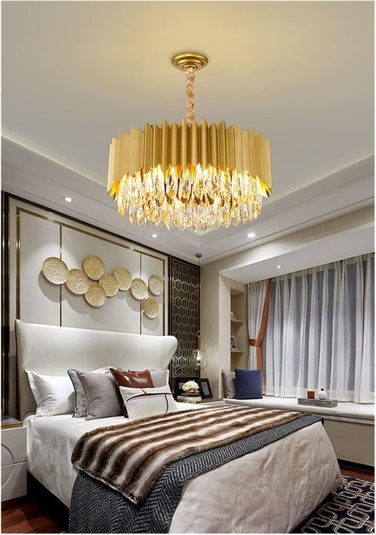 Mızraklı Pirinç Eskitme Avize