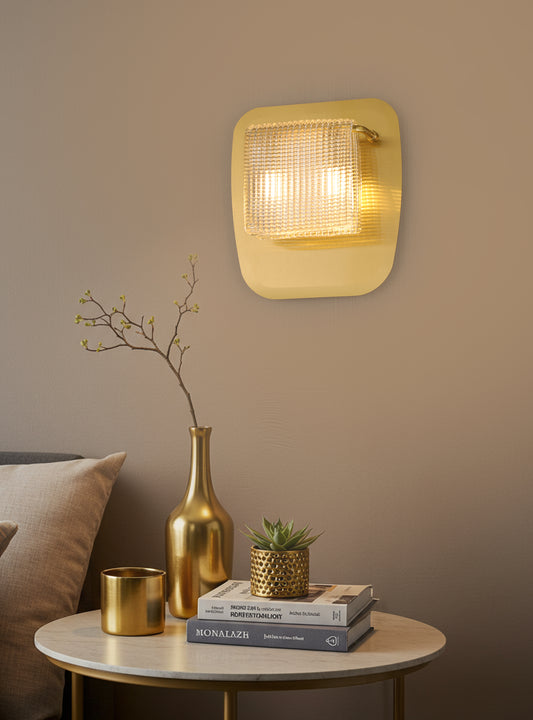 Daisy Kesik Beyaz Cam Aplik