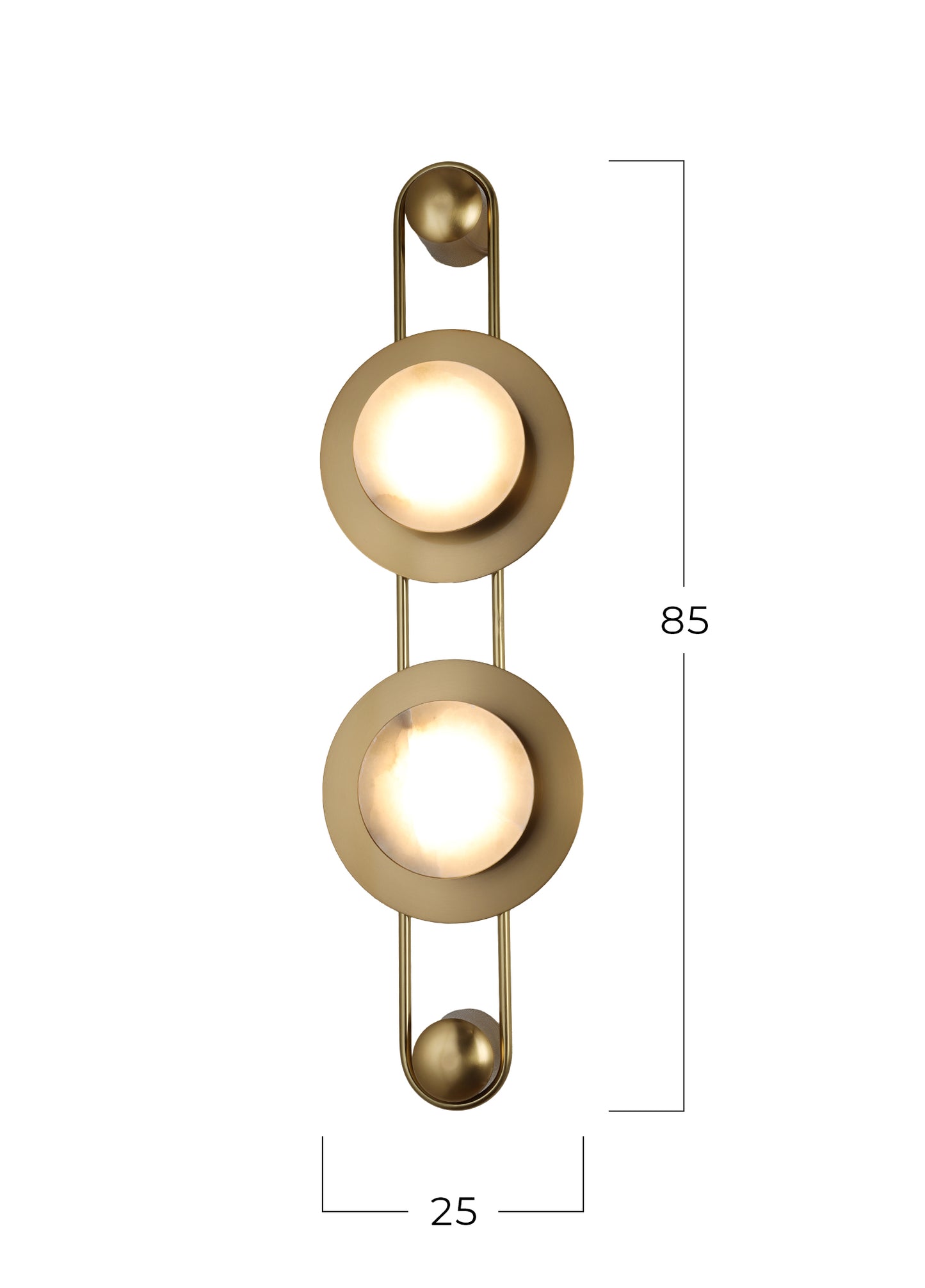 Lima Üçlü Mermer Aplik