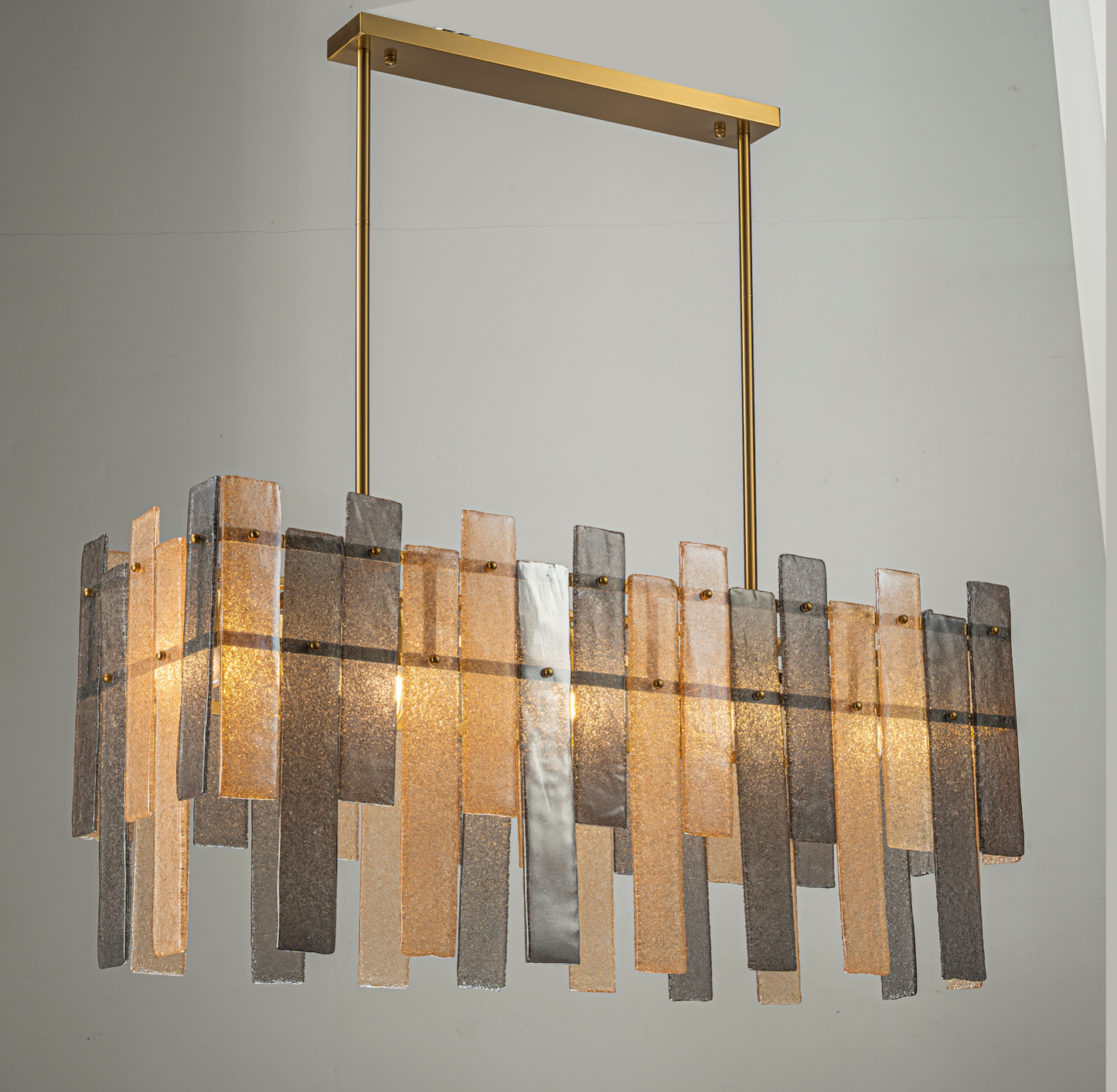 Leiden Camlı Yuvarlak Avize