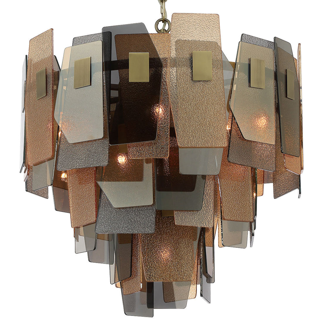 95 cm linear chandelier with spear