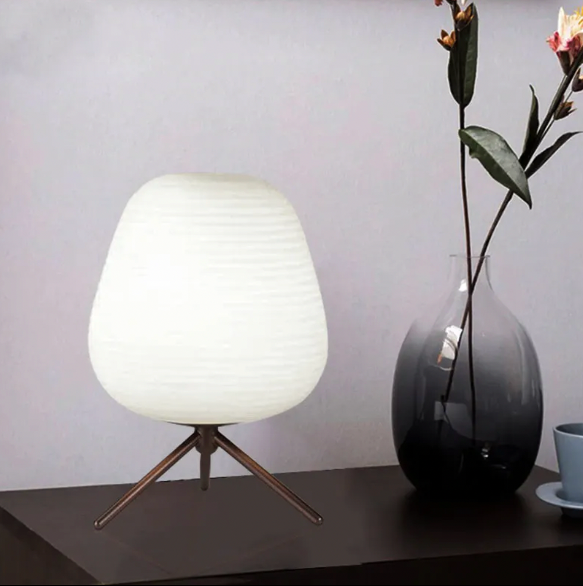 Otto White Marble Table Lamp