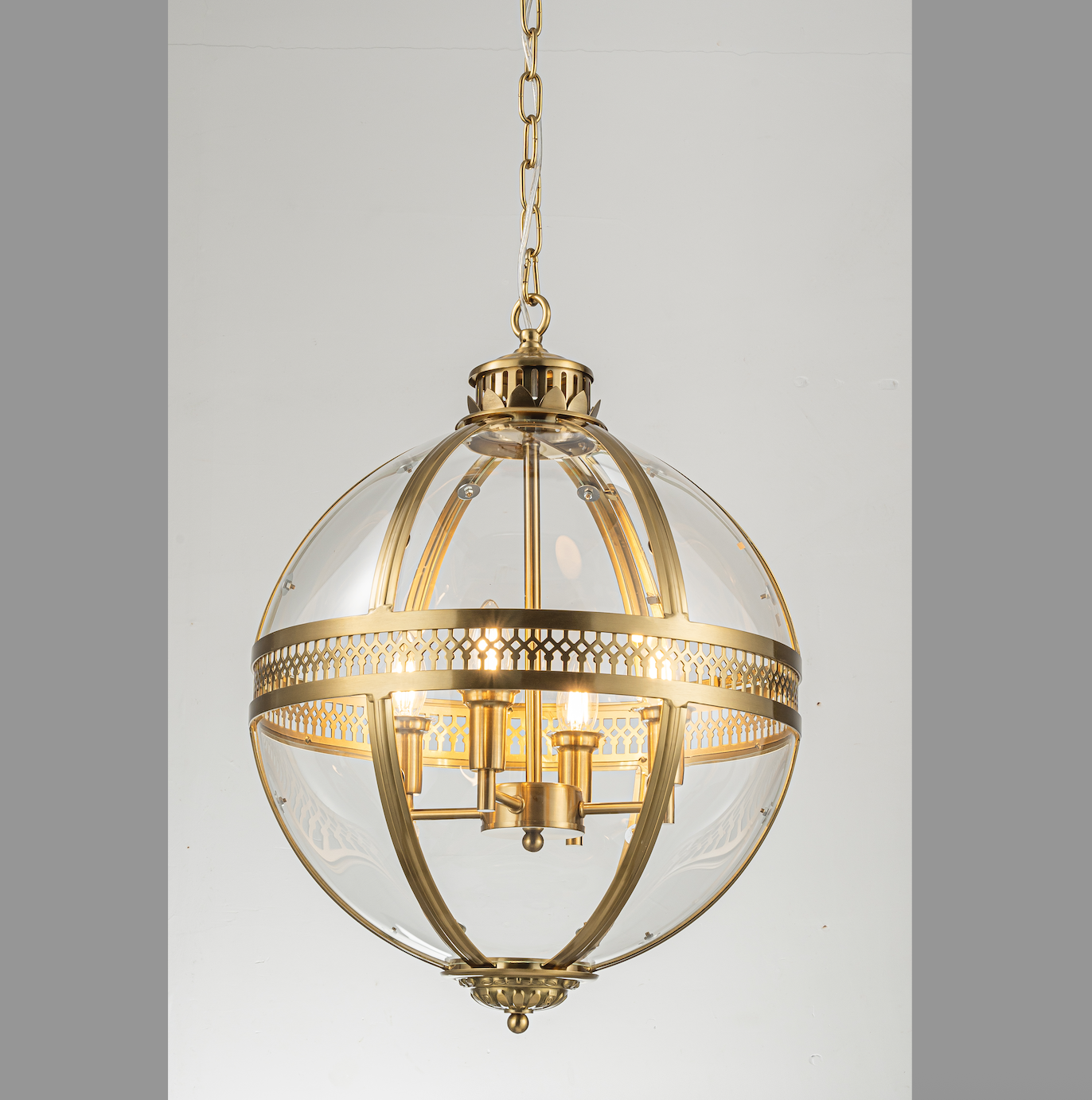 Utah Fener Sarkıt Avize Medium - Pirinç