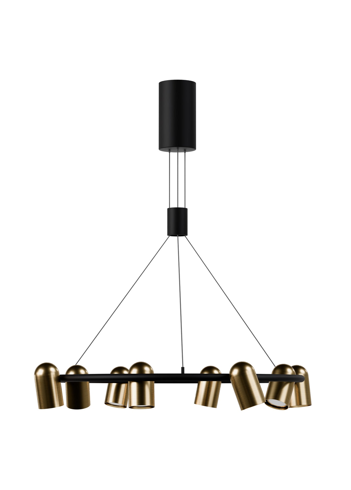 Bomonti 8 Spotlu Sarkıt Yuvarlak Avize