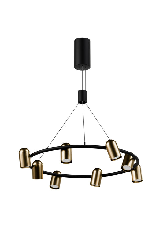 95 cm linear chandelier with spear