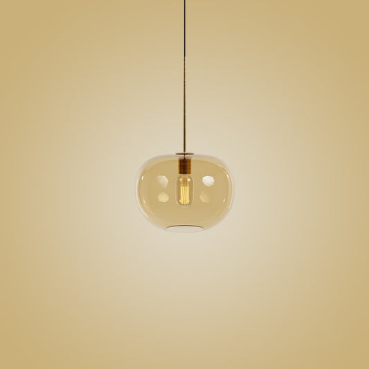 Kalıp Cam Sarkıt Medium - Amber