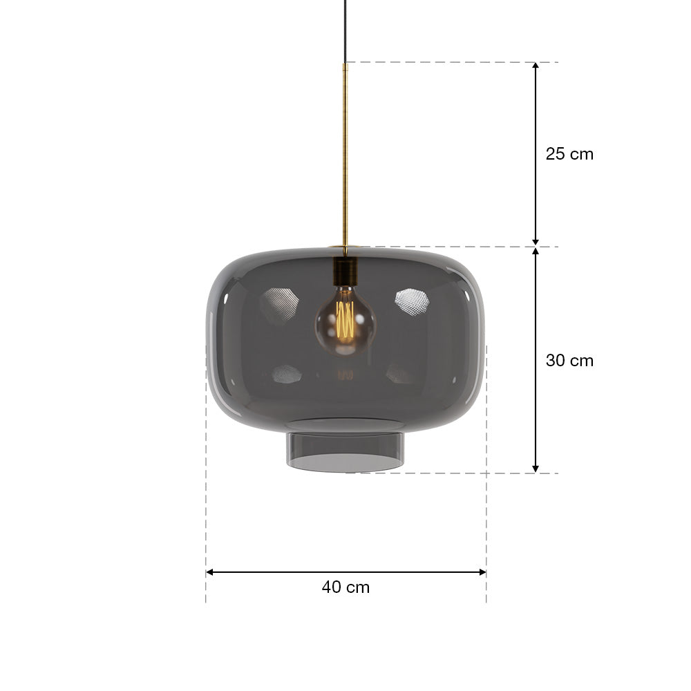 Büyük Kalıp Cam Sarkıt İkili - Bal