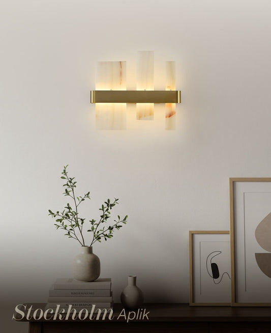 95 cm linear chandelier with spear