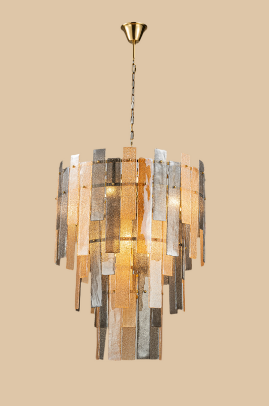 95 cm linear chandelier with spear