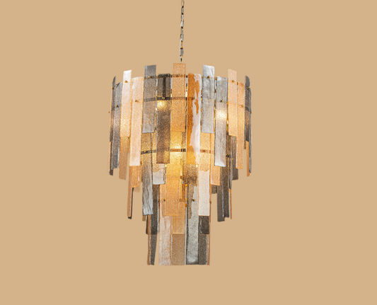 95 cm linear chandelier with spear