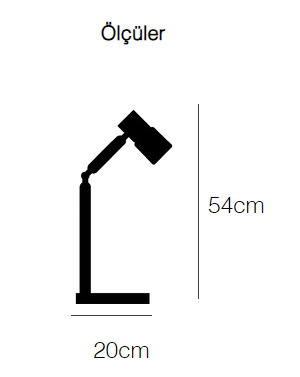 Ahşap/Beton Temassız Şarjlı Masa Lambası