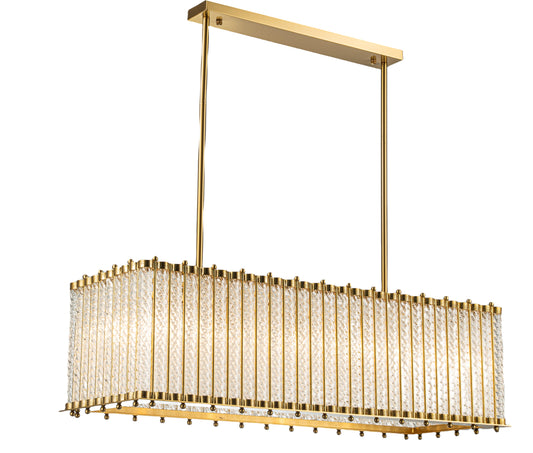95 cm linear chandelier with spear
