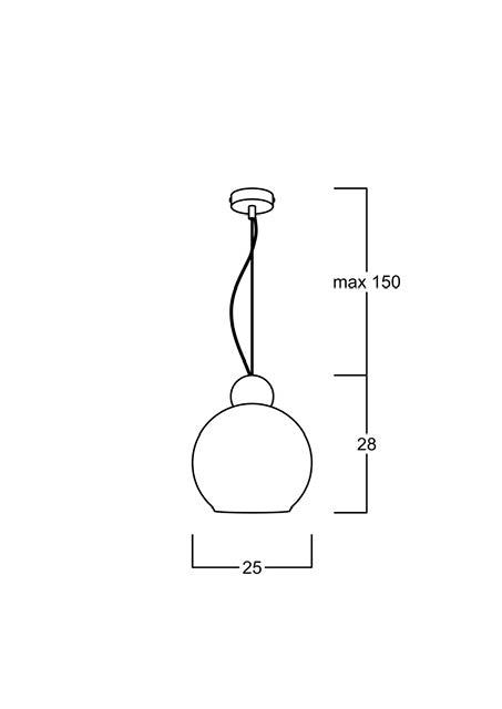 Globe Sarkıt Mat Bakır Parlak Beyaz - 20 CM