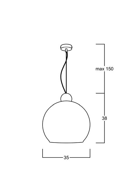 Globe Sarkıt Mat Bakır Parlak Beyaz - 20 CM