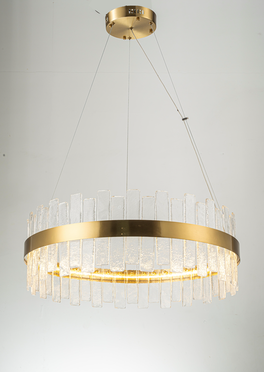95 cm linear chandelier with spear