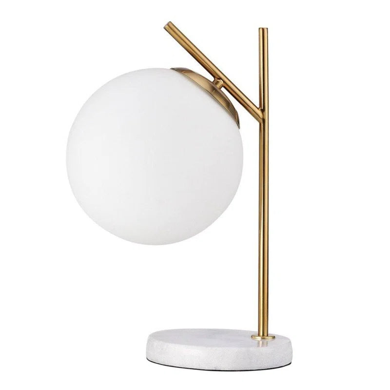 Otto White Marble Table Lamp
