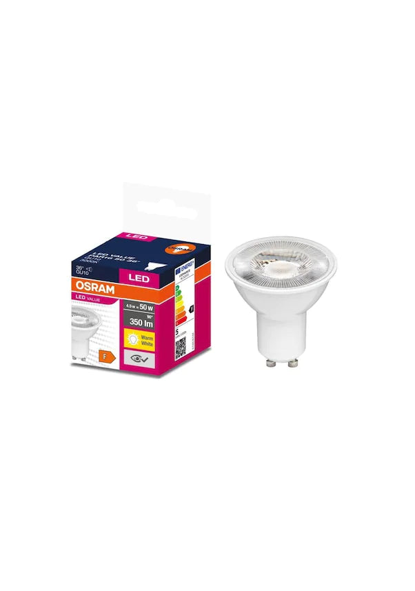 Osram Value Par16 36D 4.5W 3000K GU10 LED Ampul - 10'lu Set